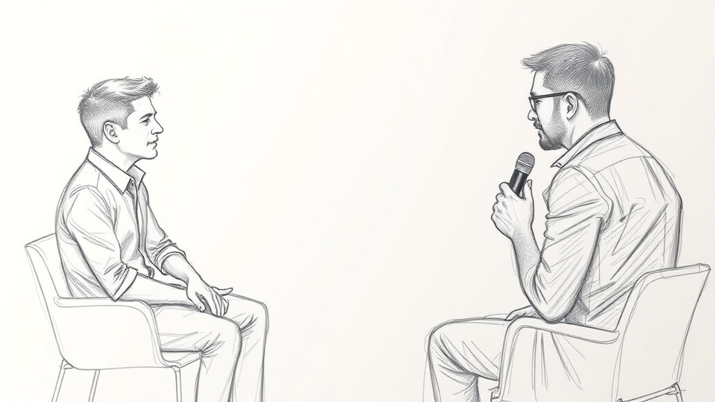 Interview Drawing Basic Interview Best Practices to Stand Out: STAR, Technical, Remote & Follow ...